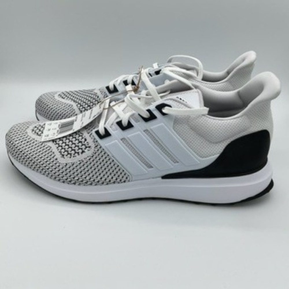 Adidas Ubounce DNA Mens Running Shoes White Black Size 12 NWT Training Gym Walk